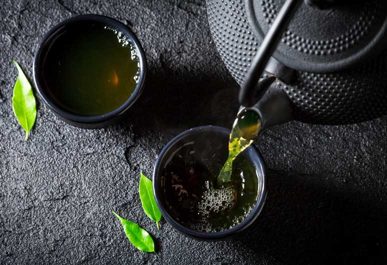 EGCG compounds in green tea may help treat hair loss.